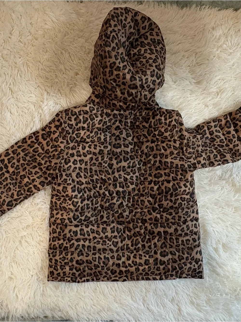 GAP kids animal print puffer jacket size  XS 4/5